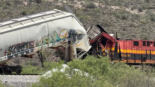 Impacto en zona ferroviaria provoca movilización.  Un aparatoso choque entre dos trenes encendió las alertas la mañana de este martes en el municipio de Ramos