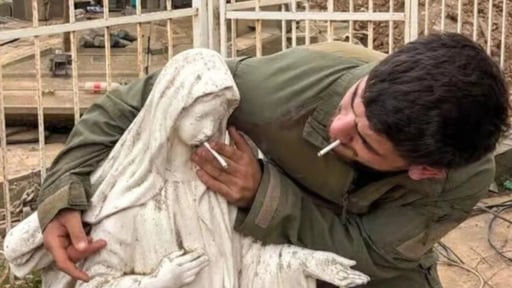 El ejército israelí condenó a prisión a dos soldados tras un incidente con una estatua de la Virgen María en el sur de Líbano  Sanciones disciplinarias