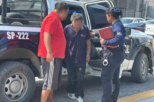 Uno de los implicados portaba un machete y lanzó amenazas contra policías y una denunciante.  Momentos de tensión se vivieron la tarde de este jueves