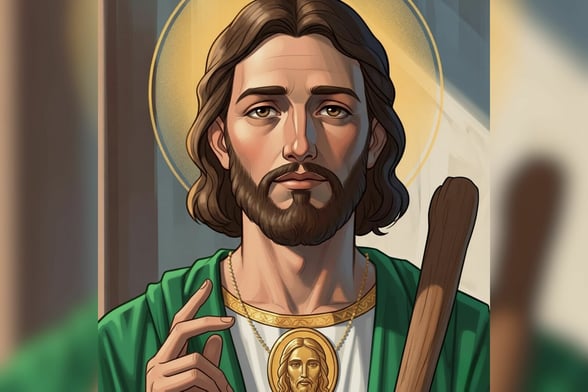 SANTO DEL DÍA San Judas Tadeo: el santo de las causas imposibles que inspira esperanza.  Entre los santos más venerados del mundo católico, San Judas Tadeo ocupa un lugar