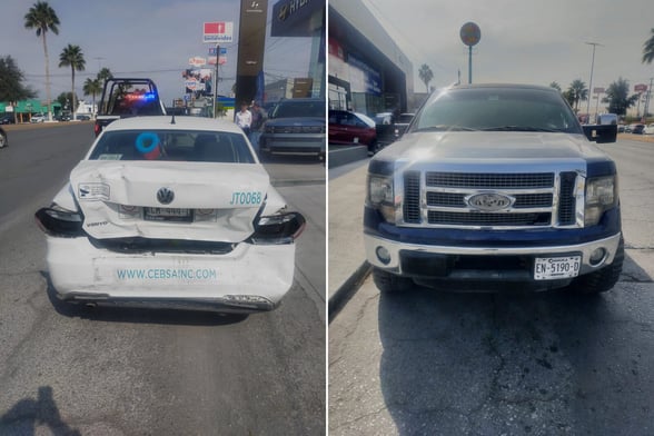 SEGURIDAD El accidente vial movilizó a los cuerpos de rescate y seguridad.  Un aparatoso choque por alcance ocurrido la tarde de este sábado en el bulevar Harold