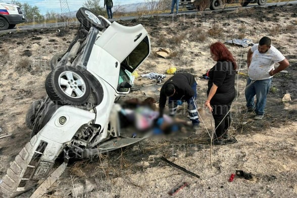 SEGURIDAD Tragedia en los límites de Coahuila y Nuevo León.   Un fatal accidente registrado sobre la carretera Federal 53, en el kilómetro 109, dejó un saldo de cinco