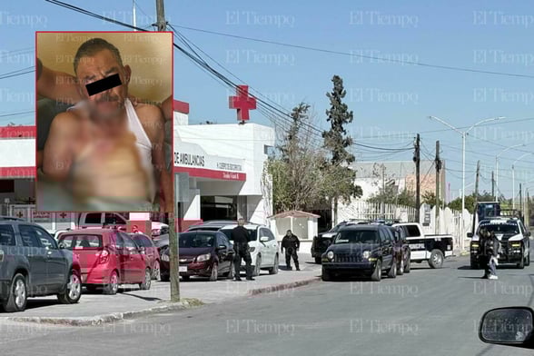 SEGURIDAD Elementos municipales abrieron paso y escoltaron al hombre hasta el hospital de la Cruz Roja.  Un adulto mayor fue encontrado inconsciente y con múltiples