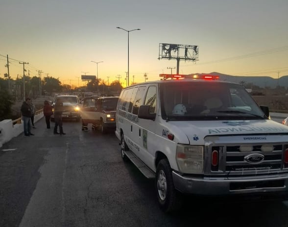 PAISANOS Un accidente vehicular se registró la mañana de hoy sobre la Carretera Federal 57, en los carriles con dirección al norte, a la altura de la avenida