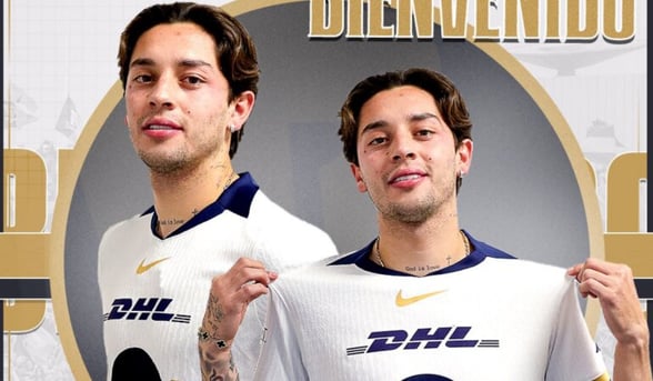 FUTBOL    Pumas hizo oficial el fichaje del mediocampista Jordan Carrillo, quien se une a la escuadra universitaria para el próximo torneo.  El Club Universidad