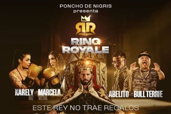  RING ROYALE Poncho De Nigris confirmó la cartelera oficial de Ring Royale 2026 en la Arena Monterrey, que incluirá peleas, shows musicales y batallas de freestyle.
