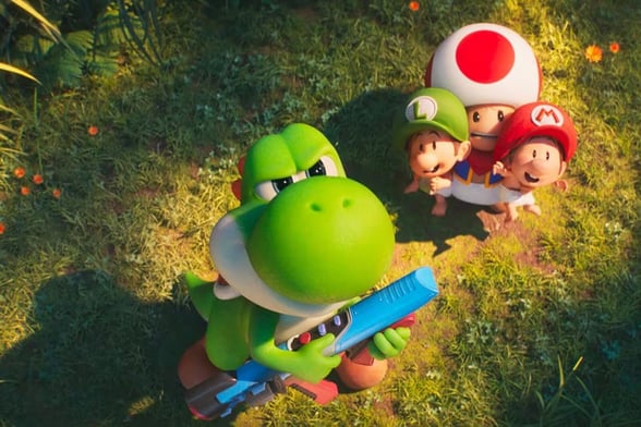  SUPER MARIO GALAXY El nuevo tráiler de Super Mario Galaxy: La película confirmó la incorporación de Yoshi, uno de los personajes más emblemáticos del universo Nintendo,