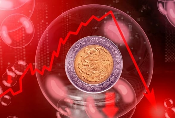 ECONOMÍA El peso mexicano retrocedió más de 3% en la semana, presionado por la incertidumbre global y la escalada de la guerra en Oriente Medio.  Tipo de cambio