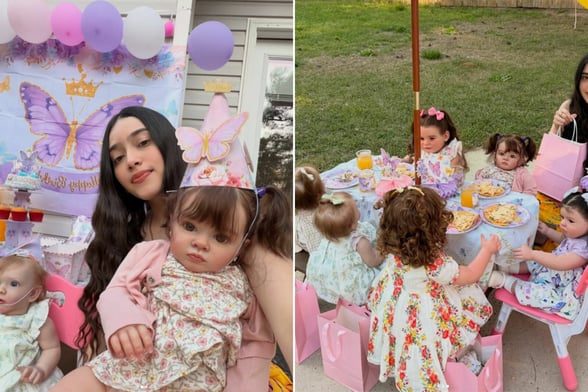 TENDENCIAS  Una fiesta dedicada a un bebé reborn se viralizó en redes sociales, generando debate entre usuarios tras difundirse videos de la peculiar celebración