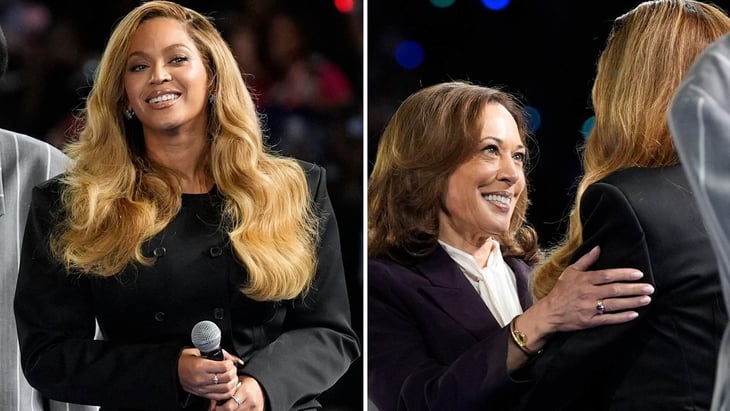 Beyoncé respalda a Kamala Harris en su mitin