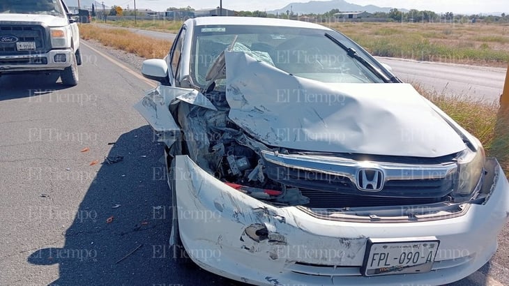 Madre e hija lesionadas en aparatoso choque en la carretera 30