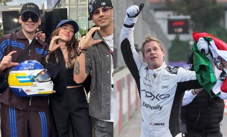 Desde Bizarrap hasta Brad Pitt, los famosos que se dieron cita en el GP de México