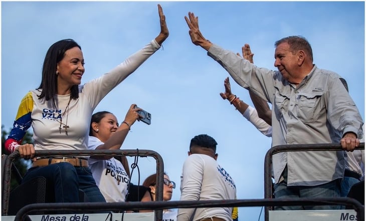 Edmundo González y María Corina Machado reciben premio Sájarov