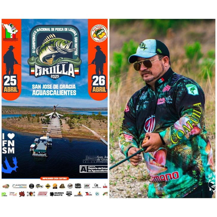 Pescador de Coahuila va a torneo nacional en Aguascalientes