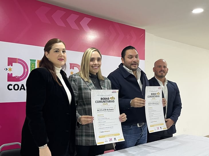 DIF amplía registro para bodas comunitarias en Monclova hasta el 10 de febrero