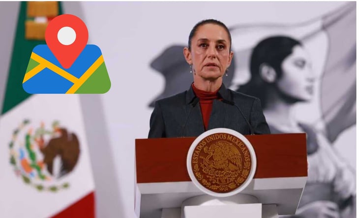 La presidenta Claudia Sheinbaum reclama a Google por ‘Golfo de América’