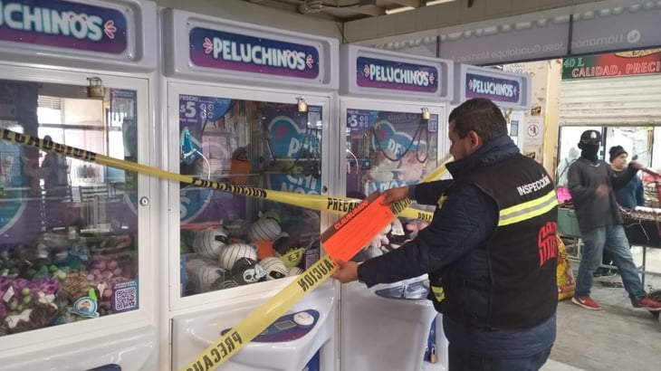 Realizan operativo de revisión de máquinas de peluches