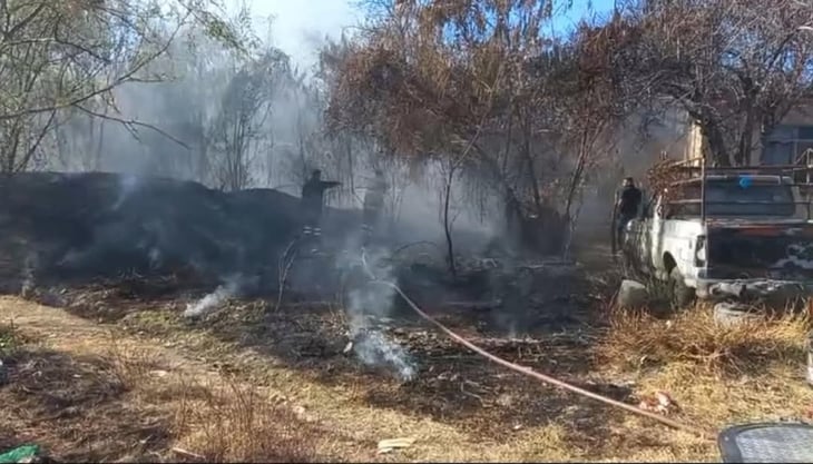 Pandillero provoca incendio de pastizales en la colonia Jorge B. Cuéllar