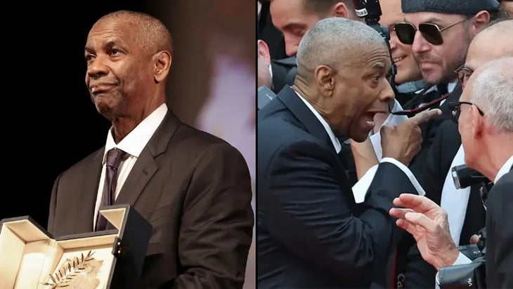 Denzel Washington protagoniza incidente con fotógrafo en Cannes