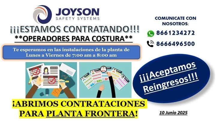 Joyson reactiva contrataciones tras recorte de enero de 2025