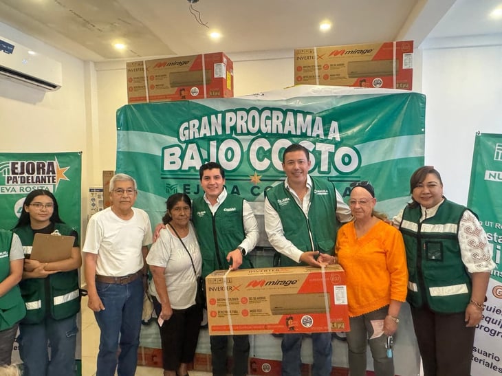 Mejora Coahuila entrega minisplits a bajo costo con instalación gratuita en San Juan de Sabinas