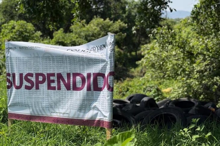 ¡Sellos de suspensión! Detienen tiradero en El Tepozteco
