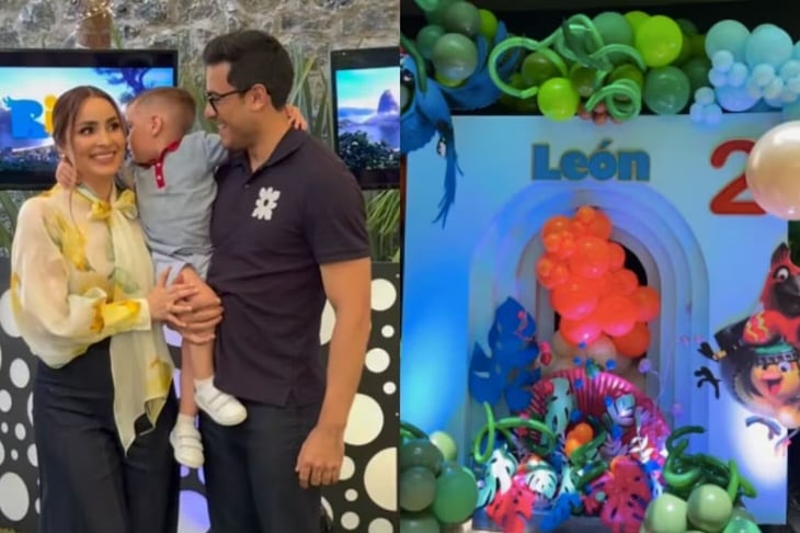 Cynthia Rodríguez y Carlos Rivera celebran cumpleaños de León