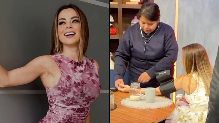 Gaby Ramírez es atendida por paramédicos en vivo