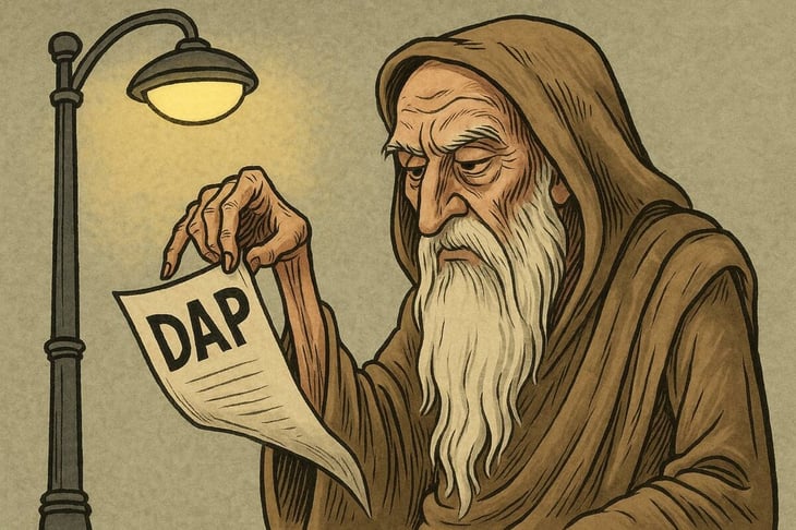 Caricatura editorial - El peso de la luz