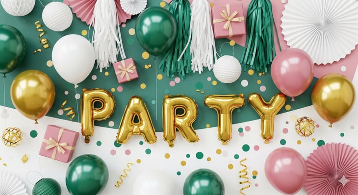 Los 4 colores más usados en celebraciones moderna