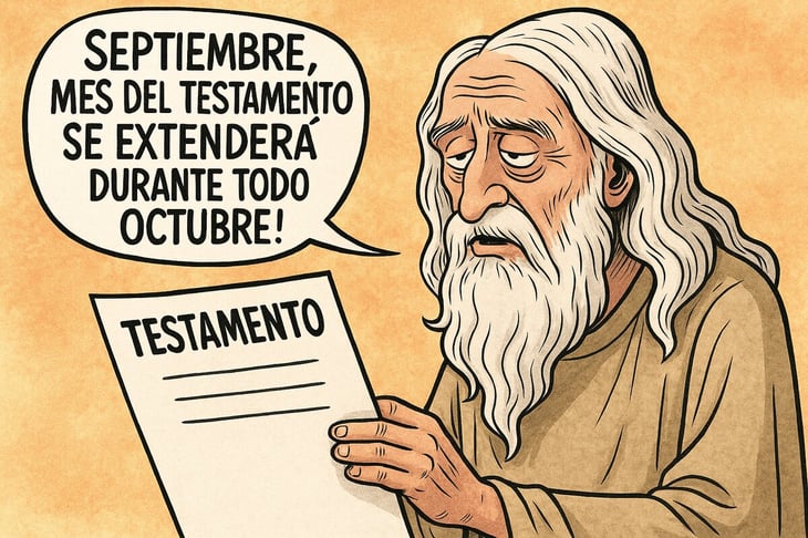 Caricatura editorial - Testamentos con plazo extra