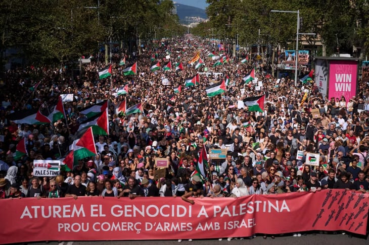 Miles marchan en España y Europa en apoyo a Palestina