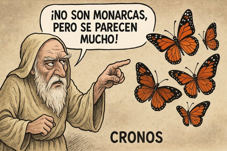 Caricatura editorial - Confusión al vuelo