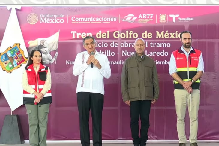 Gobierno inicia nuevo tramo del Tren México–Saltillo en Día del Ferrocarrilero