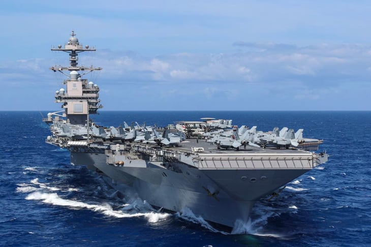 EE.UU. despliega el portaaviones USS Gerald Ford para combatir el narcotráfico en Latinoamérica