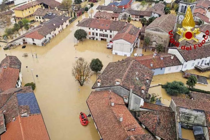 Inundaciones y alud dejan desaparecidos en el norte de Italia