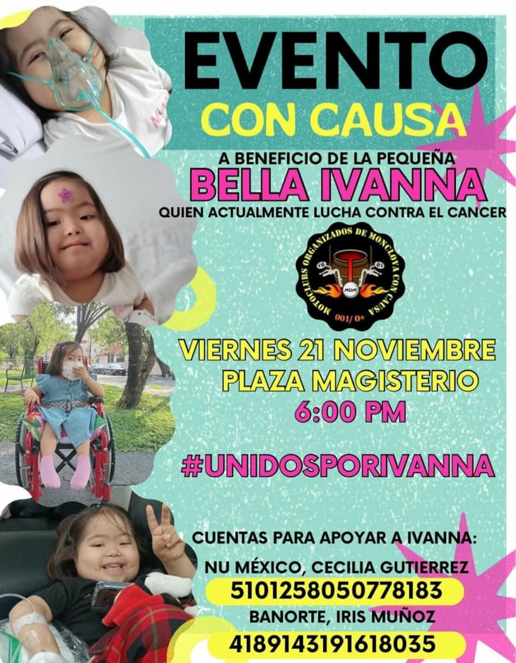 Ivana lucha contra la leucemia: llamado solidario a evento con causa
