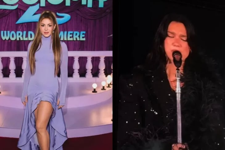 Shakira agradece a Dua Lipa por cantar Antología en Bogotá