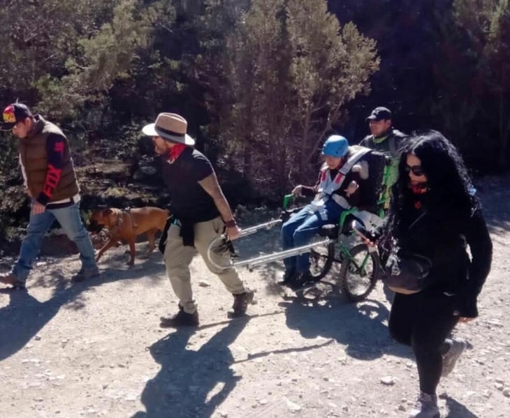 Histórica primera silla de senderismo llega a Coahuila