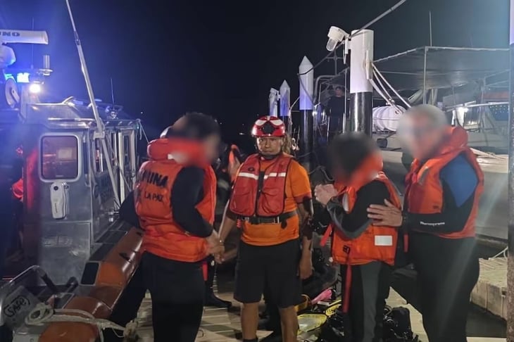 Localizan con vida a cinco buzos extraviados en Baja California Sur