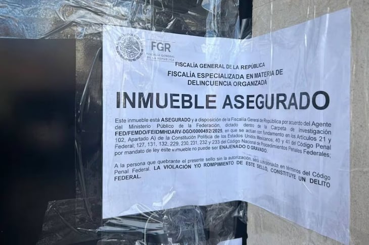 FGR asegura propiedad ligada a “Limones” en Gómez Palacio