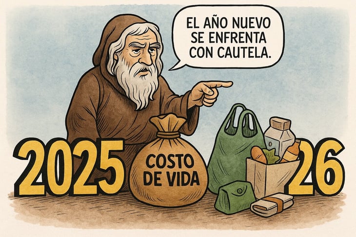 Caricatura editorial - El peso del 2026