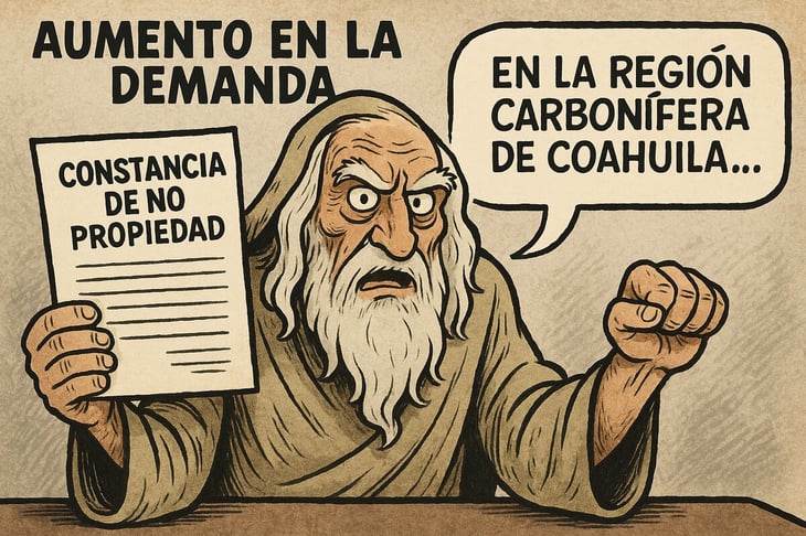 Caricatura editorial - Cronos y la carrera por la vivienda