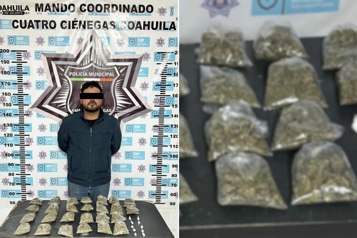 Detienen a otro narcomenudista en el Pueblo Mágico de Cuatro Ciénegas