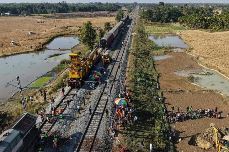 Tren de alta velocidad mata a siete elefantes que cruzaban las vías en India