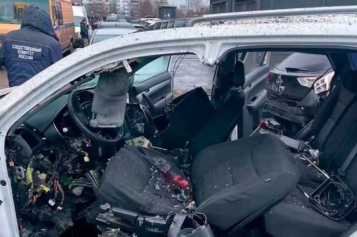 Asesinan a general ruso en Moscú con bomba bajo su automóvil