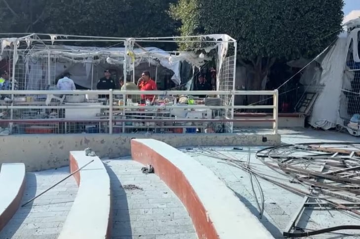 Explosión de tanque de gas en bazar navideño de Edomex deja dos fallecidas