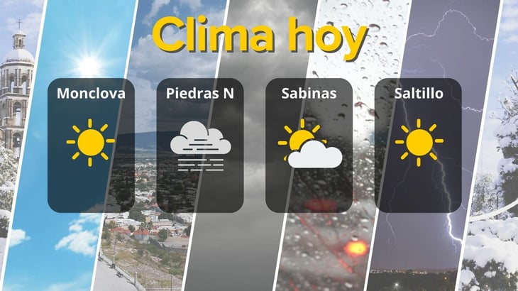 Del frío matutino al calor del mediodía: así se sentirá el clima en Coahuila