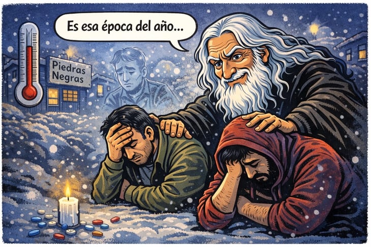 Caricatura editorial - Cuando el tiempo duele