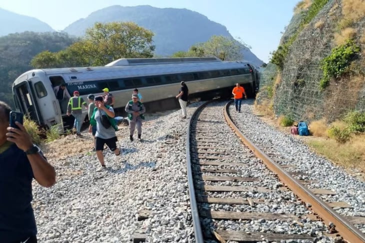 Semar reporta 20 lesionados tras descarrilamiento de tren en Oaxaca